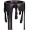 CosmoLiving by Cosmopolitan Black Aluminum Pillar Candle Holder with Dripping Melting Designed Legs Set